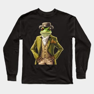 Frog Lovers Funny Gift Froggy Fashion Showdown Long Sleeve T-Shirt